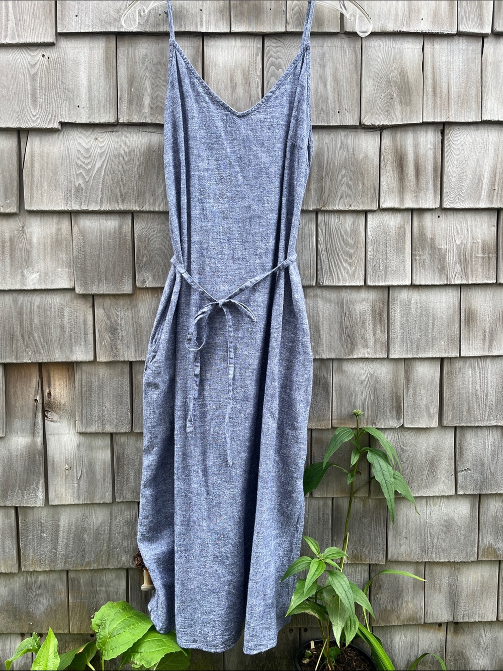 Linen blend dress 4-6